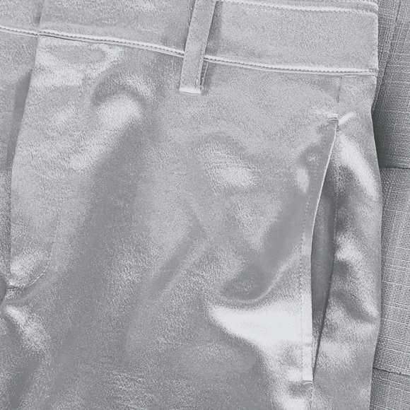 Rock out Metallic Style Satin Crop Wide Pants - Picture 5 of 12